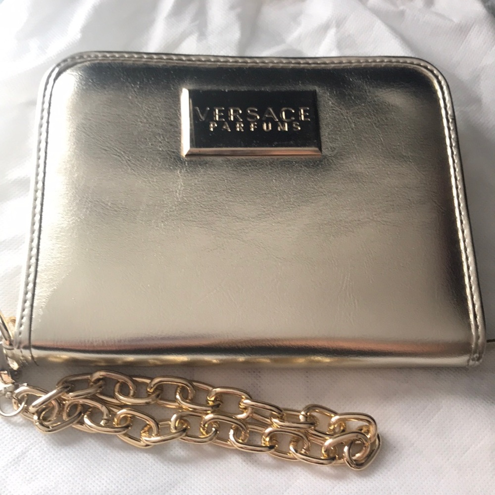 Versace Parfums Gold Wristlet